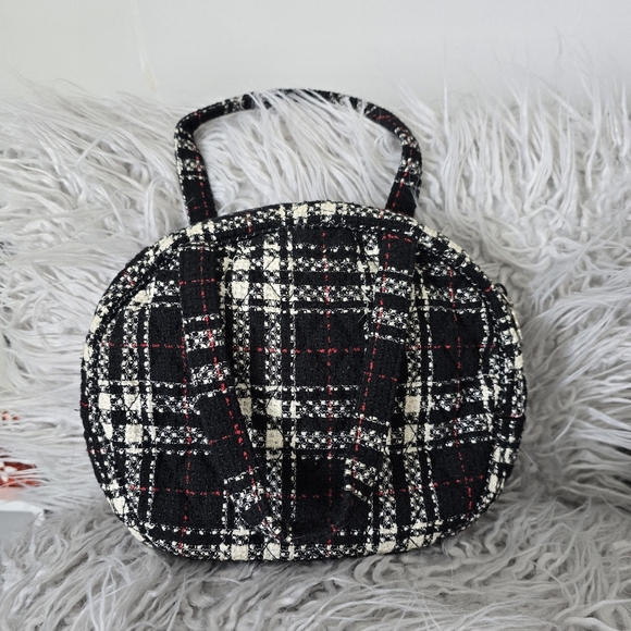 Vera Bradley Handbags - Vera Bradley Black and White Cosmetic Bag with Classic Plaid Design